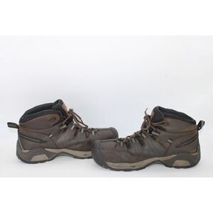 Keen Detroit XT Mid Steel Toe Waterproof Boot Brown Leather Men Size 10.5D